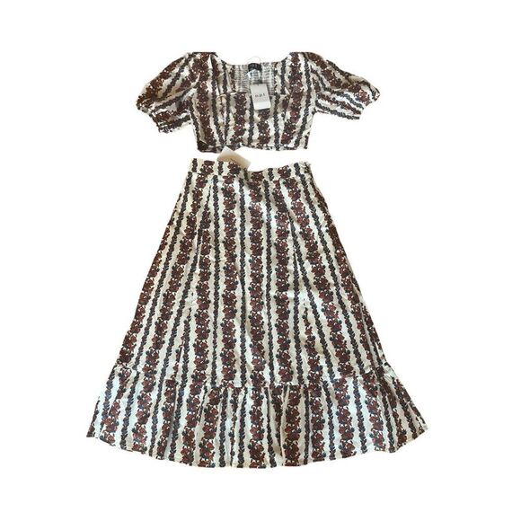 O.P.T NWT Cotton Linen Blend Sana Two Piece Set - Picture 8 of 11